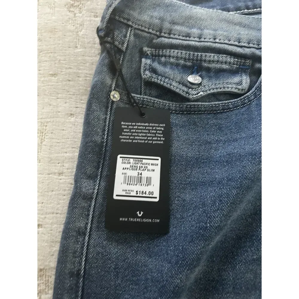 True Religion Jeans Men’s 34 32 Geno Relaxed Slim